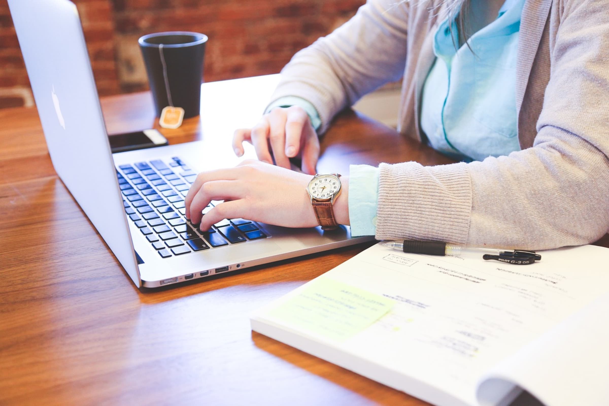 banner of a person using a computer